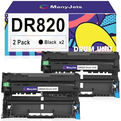 DR820 Compatible Drum Unit Replacement for Brother DR 820 for MFC-L6750DW HL-L6400DW MFC-L5850DW MFC-L6700DW MFC-L6900DW MFC-L6800DW DCP-L5500DN DCP-L5600DN DCP-L5650DN Printer (Drum,2-Pack)