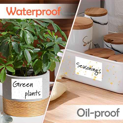 180Pcs 4"x6" Removable Labels for Storage Bins, No Residue Large Storage Bin Labels, Waterproof & Oil-Resistant & Tear-Resistant Stickers for Plastic Bins, Boxes, and Cases