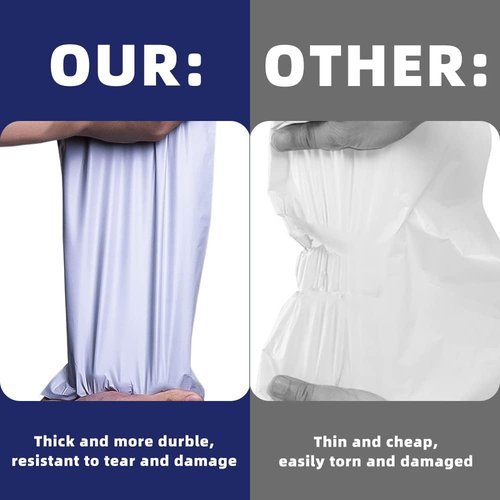 POLYSELLS 100 Pcs White Poly Mailers - 24x24 Inches, Waterproof & Tear-Resistant Shipping Envelopes