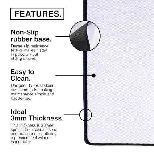MPCO. Neon Large Gaming Desk Pad - 36" x 17" Duraglyde Fabric Nightlife Desk Mats - Non-Slip, Washable, Smooth Glide for Precision Gaming & Work