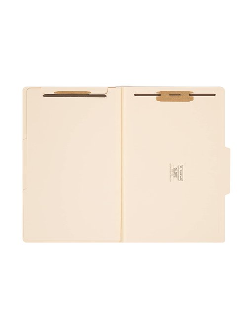 Smead Classification File Folder, 2 Dividers, 2" Expansion, 2/5-Cut Tab, Legal Size, Manila, 10 per Box (19000)