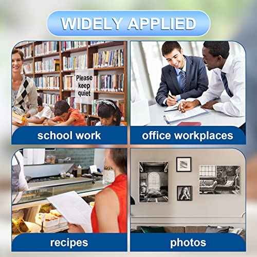 Jecery 25 Pcs 8.5 x 11'' Rigid Print Protectors Clear Rigid Plastic Paper Page Protectors Photo Plastic Sleeves for Document