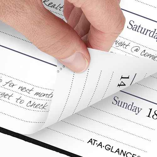 AT-A-GLANCE 2026 Diary, Fine Diary, Weekly & Monthly, 2.75" x 4.25", Pocket Size, Hardcover, Black (72010526)