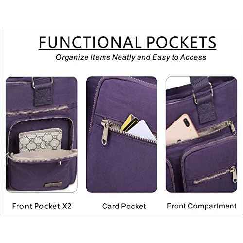 Water Repellent Nylon Shoulder Handbag - Laptop Tote Briefcase Clinical Bag