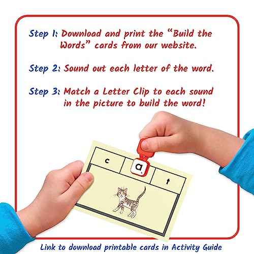 hand2mind Learn My Letters Fine Motor Clips, Kids Clothespin Activities, Letter Practice for Preschoolers, Toddler Alphabet Learning Toys, Pincer Grasp Toys, Fine Motor Toys, Reading Manipulatives