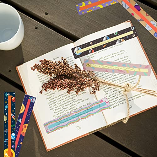 Kids Reading Guide Strips 16 Pack Cartoon Highlight Bookmarks for Dyslexia