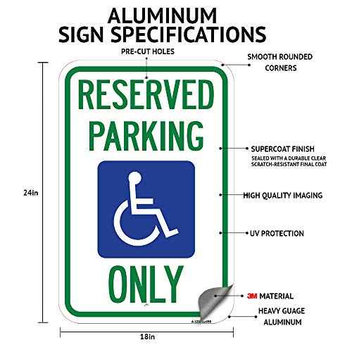 No Left Turn for Trucks with Graphic | 18" X 24" Heavy-Gauge Aluminum Rust Proof Parking Sign | Protect Your Business & Municipality | Made in The USA