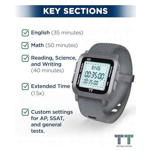 ACT G5 - Authorized Easy-to-Use Digital Pacing Reusable Watch, Includes Test Mode Button with Pre-Program Section for ACT & Blinking Marker to Monitor Elapsed Time (Standard + Extended Time)