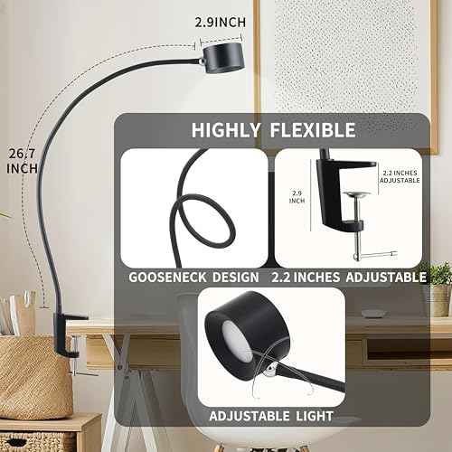 Portable and Rechargeable LED Desk Lamp,Versatile Lighting Solution for Office, Study, and Outdoor Activities