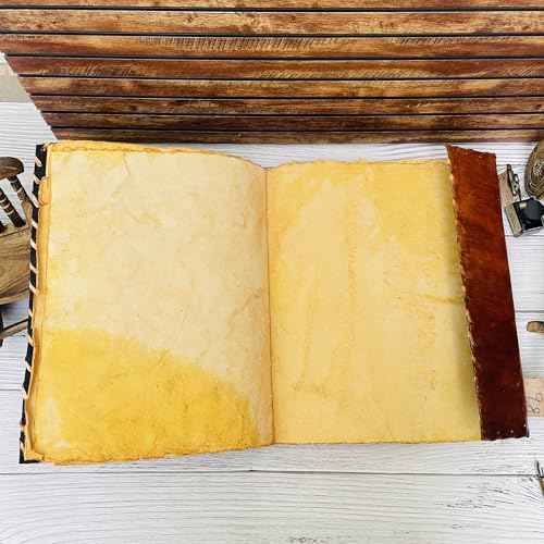 Hocus Pocus Book Of Spells, Grimoire Spell Books With Real Spells, Prop Halloween Decorations Decor, Book Of Shadows , Witchy Gifts For Women Leather Bound Journal, Grimoire Witch (13x10, hocus pocus design 2)