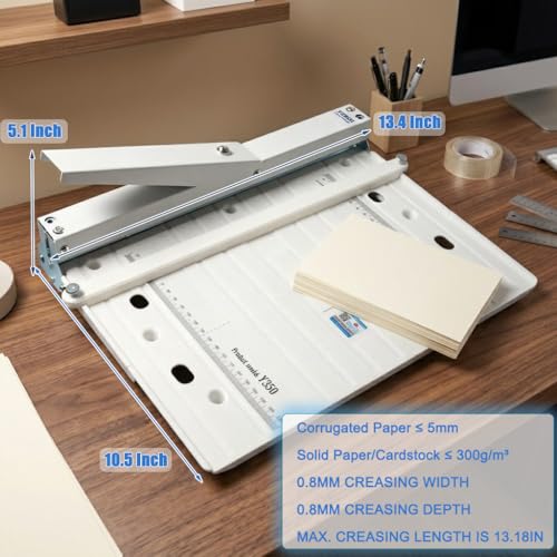 Manual Paper Creaser & Creasing Machine – Portable 350mm Width for Crafts & Workshop