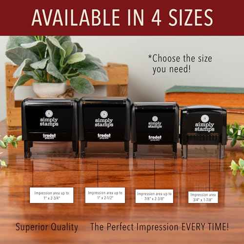 The Duncans Personalized Self-Inking Address Stamp | Envelope Return Address Stamp for Couples and Families | Custom Rubber Address Stamp (1, Medium)