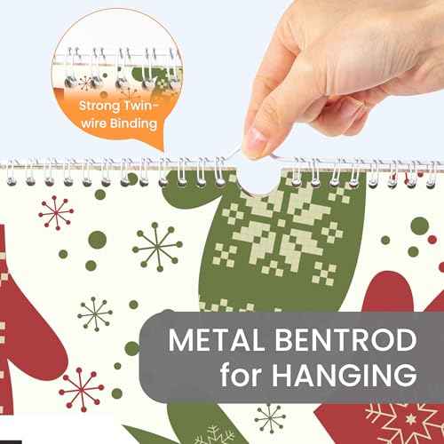 SUNEE 2026 Wall Calendar Large 22.75"x15.5", 21 Month Calendar from October 2025 to June 2027, Vertical Extra Large Monthly Calendar 2026 for Wall, Seasons Color