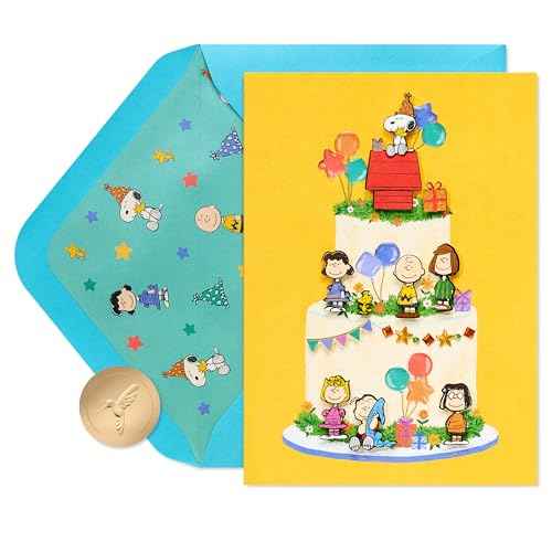 Papyrus Peanuts Birthday Card (Best Birthday Ever)