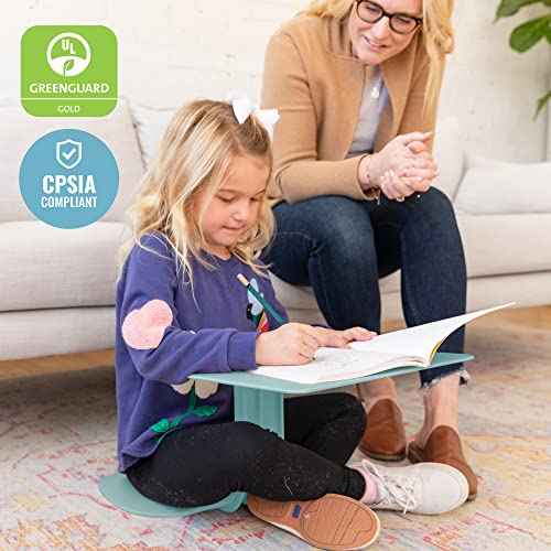 ECR4Kids The Surf Portable Lap Desk, Flexible Seating, Seafoam
