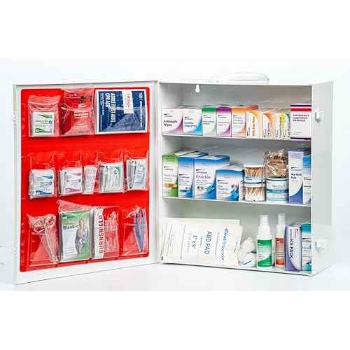 Restaurant Metal First Aid Cabinet, Wall Mountable (Class A Without Tablets, 3 Shelf)
