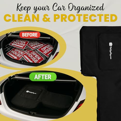 Heavy-Duty Real Estate Sign Organizer Bag for 18x24 Signs with Stakes