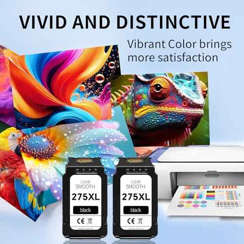 275XL Black Ink Cartridge Replacement for Canon 275xl Black Ink PG-275 PG-275XL 275 XL Works for Canon PIXMA TR4720 TS3720 TS3500 TS3522 TS3520 TS3722 TR4700 TR4722 TR4723(2 Black