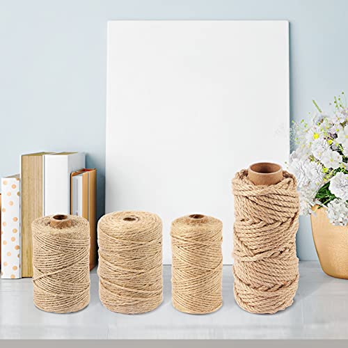 Handyman Crafts 3mm Natural Jute Twine Rope – 328ft, Eco Friendly Garden & DIY String