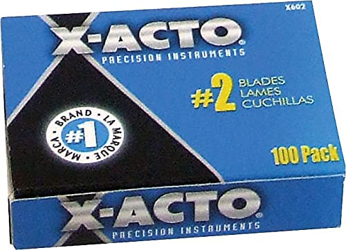 X-ACTO X602 No. 2 Bulk Pack Blades for X-Acto Knives 100/Box