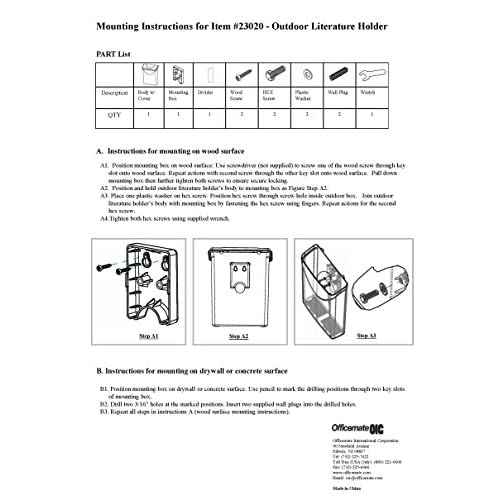 Officemate Outdoor Literature Holder, Holds 8 ¨ö¡± x 11¡± Letter Size, Clear with Black Lid (23020)