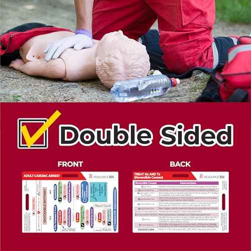 Advanced Cardiac Life Support (ACLS) Badge Buddy ? 2-Card Set | Quick Reference Guide for Emergency & Critical Care | Horizontal & Vertical Compatible
