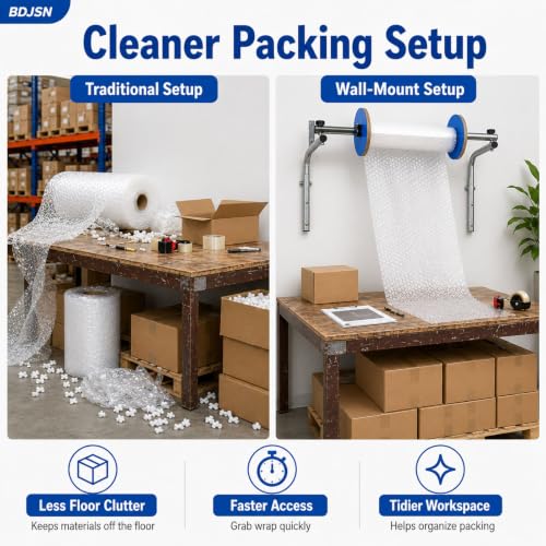 40cm Wall Mount Foam Wrap Dispenser for Bubble & Cushion Packaging
