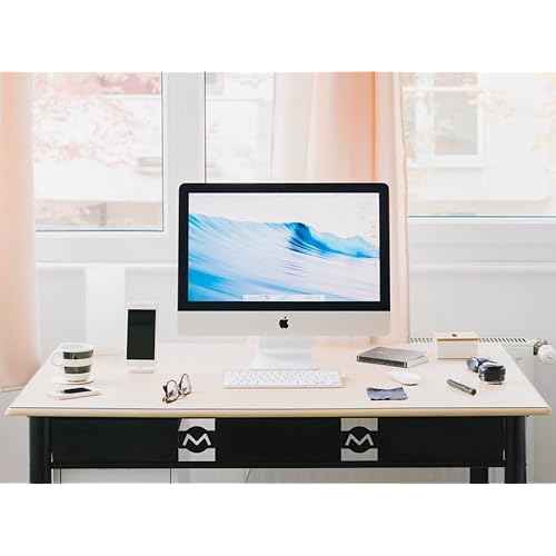 Clear Table Protector, USA Made, Safe, 20 x 34 Inch, 2mm Thick Ultra Smooth Vinyl, Plastic Clear Table Cover for Kids Table, Desk Pad Mat for Writing Desk