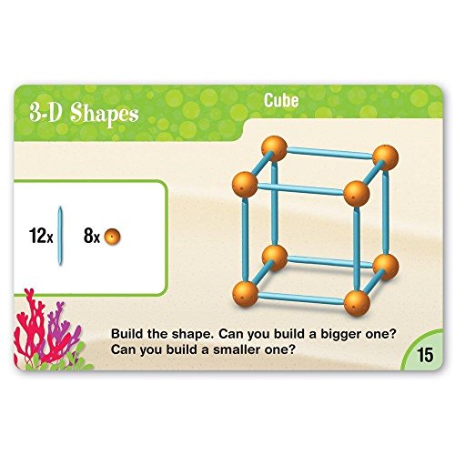 Dive Into Shapes! Learning Resources Geometric Construction Set for Kids