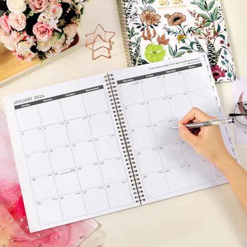 2026-2028 Monthly Planner/Calendar - 3 Year Monthly Planner 2026-2028, Jan. 2026 - Dec. 2028, 9" ¡¿ 11" Calendar Planner 36-Month with Tabs, Twin-Wire Binding, Two-Side Pocket, Celebrity Quotes £¦ Notes