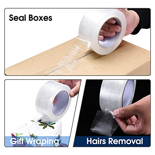 Pacific Mailer Heavy Duty Clear Packing Tape 2in x 65yds, Pack of 6