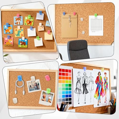 Multicolor 30 Pcs Cubicle Clips for Fabric Walls Office Organization