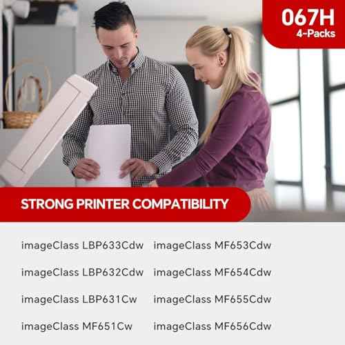 067H 067 High Yield Black Toner Cartridge Compatible Replacement for Canon 067 / 067H Toner Cartridge with Canon imageCLASS LBP632Cdw MF656Cdw LBP633Cdw MF653Cdw Printers |2 Pack High Capacity Ink