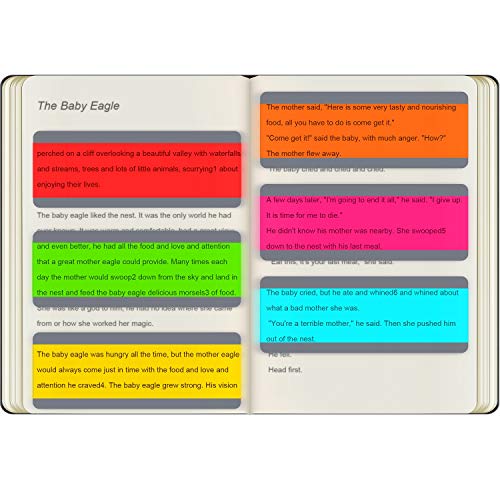 Guided Reading Strips for Dyslexia - Set of 6 Colored Highlight Overlays