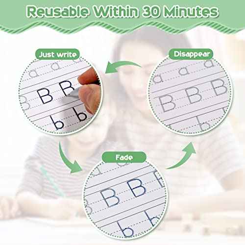 Magic Ink Copybooks for Kids Reusable Handwriting Workbooks for Preschools Grooves Template Design and Handwriting Aid Practice for Kids The Print Writing