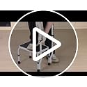 VEVOR 1-Step Stool with Handrail, 330 lbs Capacity, 3-Stage Height Adjustable Steel Step Ladder