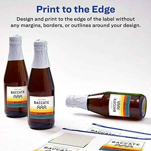 Avery Durable Waterproof Square Labels, Sure Feed Technology, Print-to-The-Edge, 3" x 3", 300 Total, Oil and Tear-Resistant, Waterproof, Laser/Pigment-Based Inkjet Printable