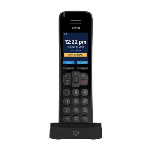 Ooma Telo VoIP with 3 HD3 Handsets Complete Home Phone System for Unlimited Nationwide Calling, Mobile App Access, and Robocall Blocking Affordable Landline Replacement