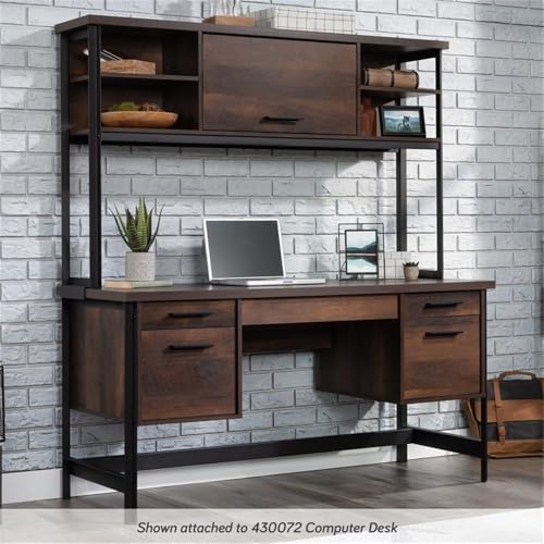 Sauder Briarbrook Barrel Oak Hutch for Computer Desk | Barrister Style