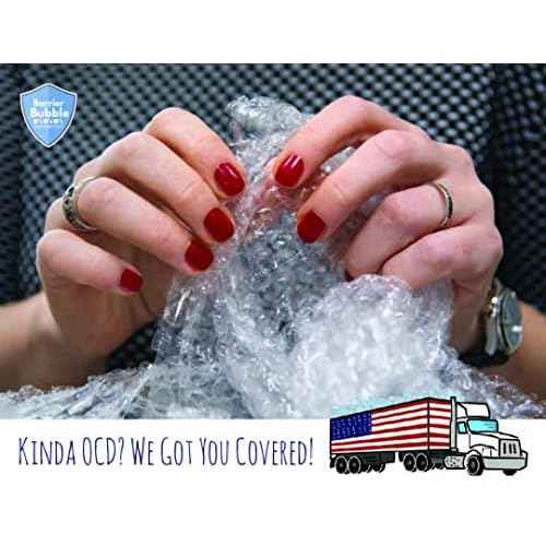 4 large rolls of Bubble Wrap total 700 feet, small bubble wrap 3/16 cushioning, 700 ft, heavy duty, perforated Every 12" Made in the USA by American Bubble Boy, bulk bubble wrap for moving, shipping