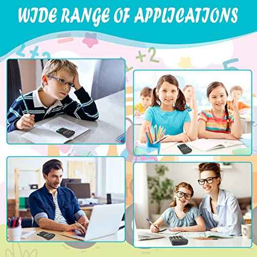 24 Pack Basic Mini Calculators - 8 Digit Display, Solar Battery & AC Power, Handheld for Office, School & Home