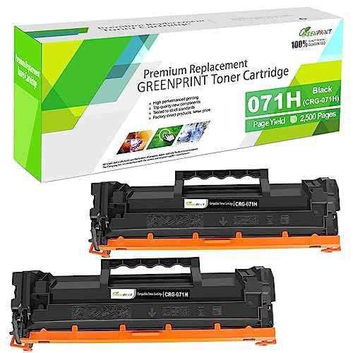 071H CRG-071H CRG071H ( 071 CRG 071 CRG-071 ) Compatible Toner Cartridges [2500 Pages] for Canon ImageCLASS LBP122 LBP122dw LBP120 Series MF270 Series Printers £¨2 * Black, High Capacity