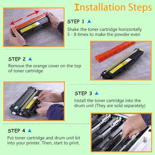 greencycle Magenta Compatible Toner Cartridge Replacement for Brother TN227 TN223 TN227M Work with HL-L3290CDW MFC-L3710CW HL-L3210CW MFC-L3750CDW DCP-L3550CDW Printer (2 Pack High Yield)