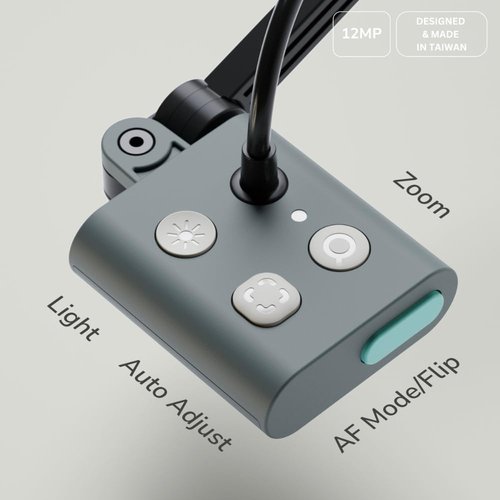 OKIOCAM S2 Pro Document Camera - 13 MP Ultra HD with Built-in Light & Mic for PC | Mac | Chromebook