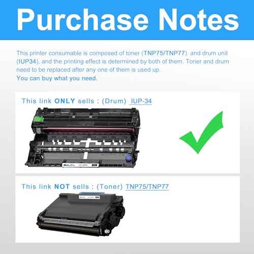 LCL Remanufactured IUP-34 IUP34 IUP-37 IUP37 (ACEY01D) Imaging Drum Unit Replacement for Konica Minolta Bizhub 4000i 4020i 5000i 5020i Printer (Black 1-Pack)