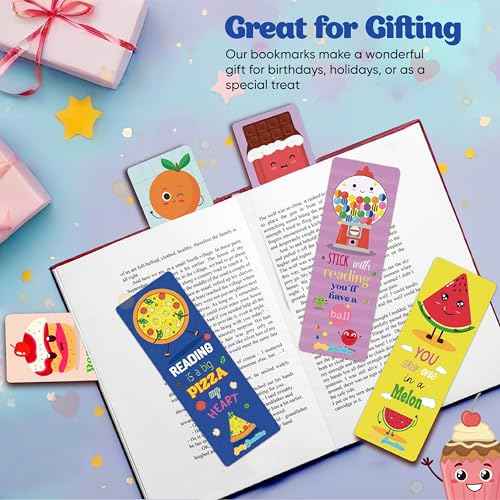 Large Sized Scratch and Sniff Scented Bookmarks, 10 Styles ? Fun Smelly Bookmarks for Kids, Teachers, Reading Rewards, Classroom Incentives, & Party Favors (Starter Pack, 30 Pieces)