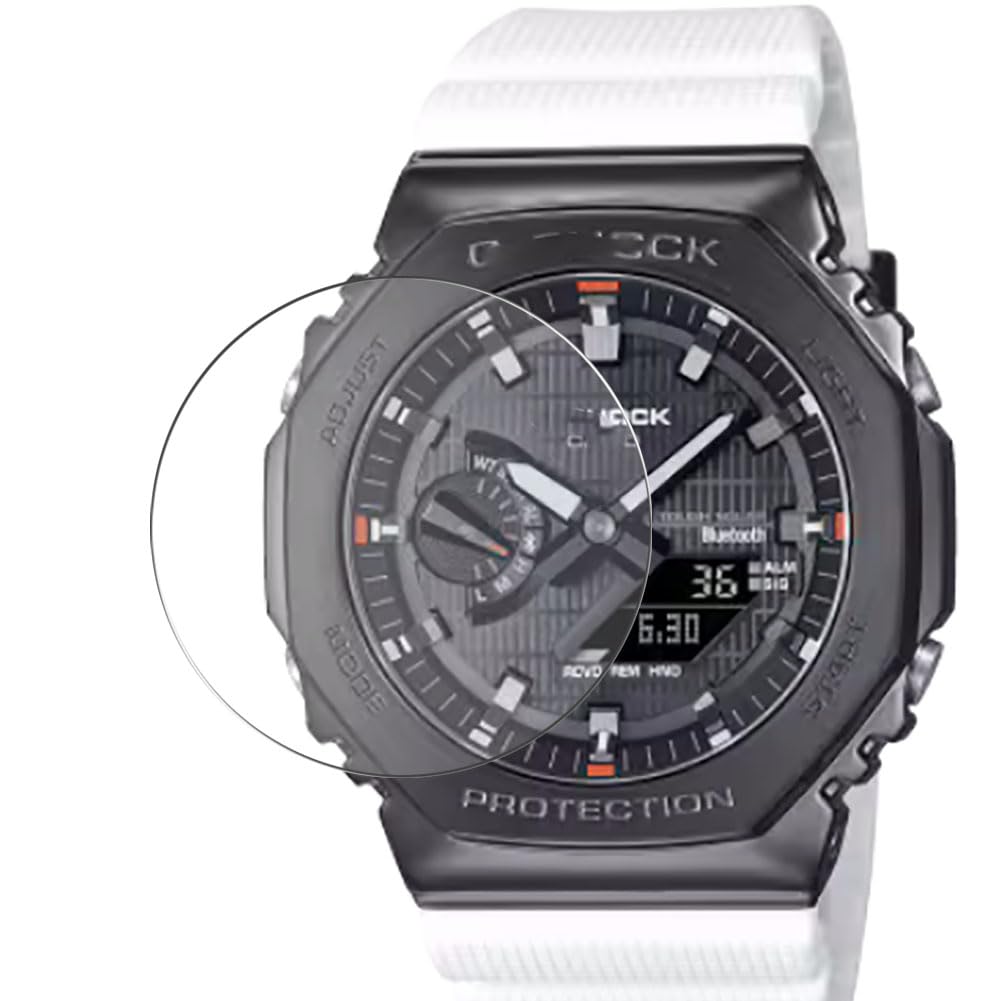 Puccy 3 Pack Tempered Glass Screen Protector, compatible with Casio G-Shock GBM-2100B GBM-2100 Protectors Guard