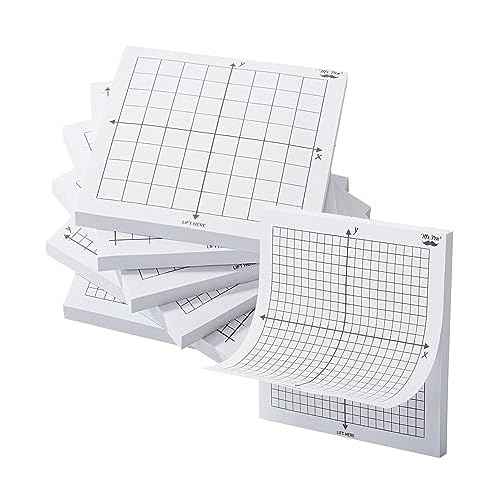 Mr. Pen- Graph Paper Sticky Notes, 6 Pads, 3x3 Inch, Graph Sticky Notes