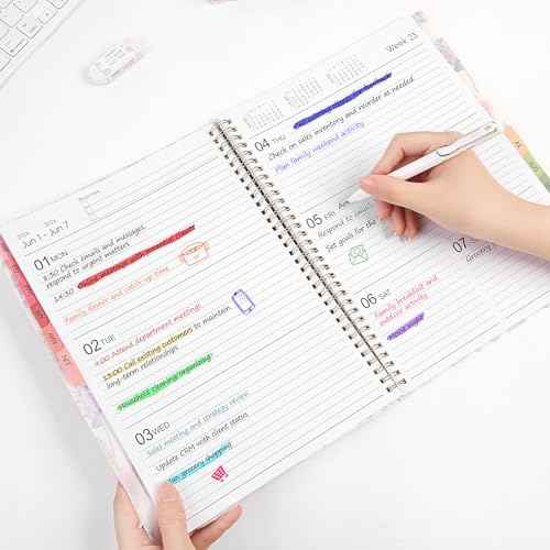 2026 Planner, Weekly and Monthly Planner, 8.5" x 11", January 2026 - December 2026, Agenda Planner with Monthly Tabs, Goal Setting & Time Management Organizer for Women & Men