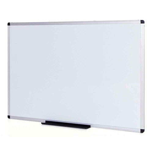 VIZ-PRO Magnetic Dry Erase Board 36 X 24 Inches, Silver Aluminium Frame, with 12-Count Markers